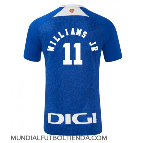 Camiseta Athletic Bilbao Nico Williams #11 Segunda Equipación Replica 2024-25 mangas cortas